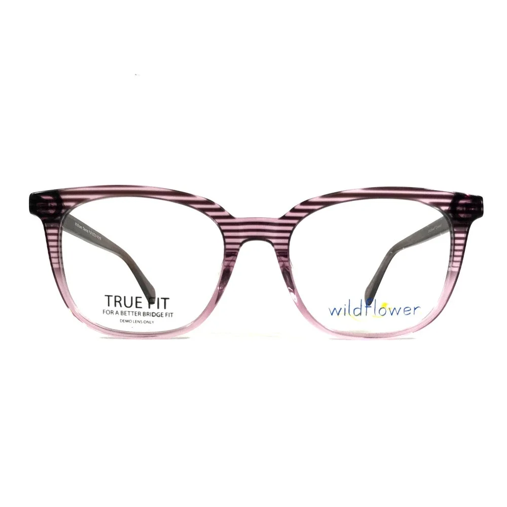 Wildflower Eyeglasses Frames Oleander PUR Purple Cat Eye Full Rim 53-19-140